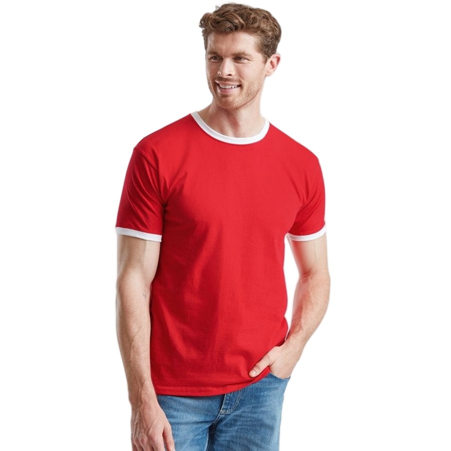 Fruit of the Loom Contrast Ringer T-Shirt