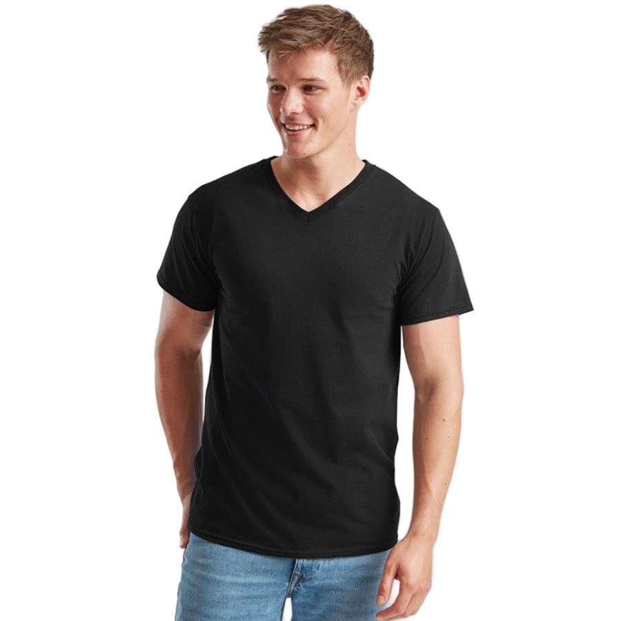 Fruit of the Loom V Neck Value T-Shirt
