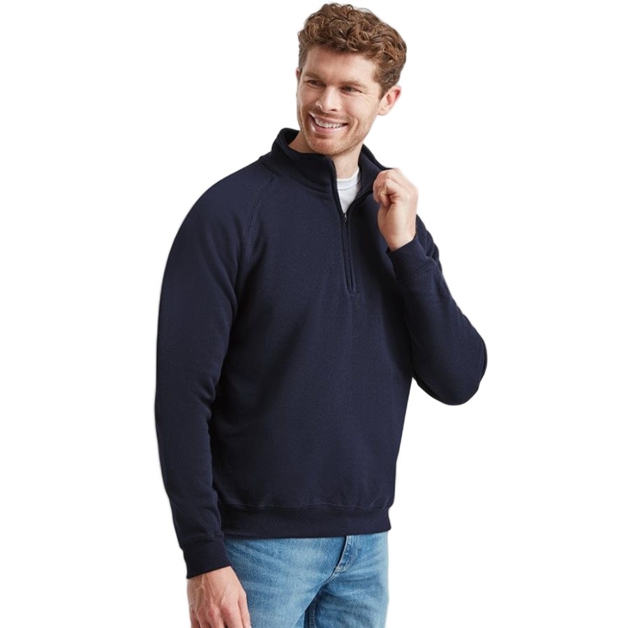 Fruit of the Loom Zip Neck Sweatshirt