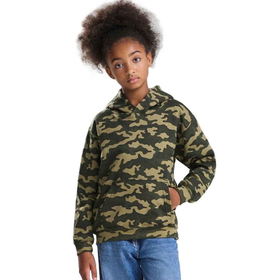 Just Hoods AWDis Kids Camo Hoodie