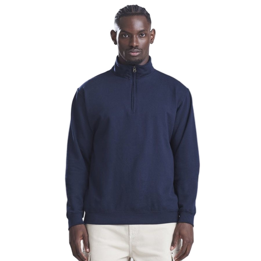 Just Hoods AWDis Sophomore Zip Neck Sweatshirt