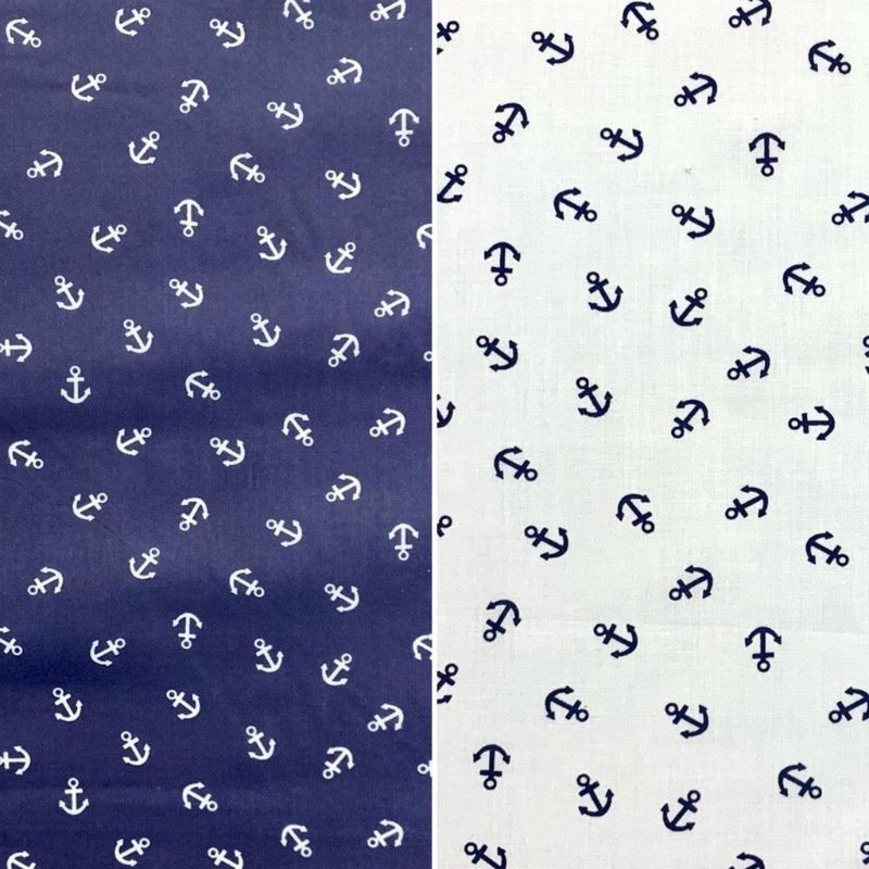 All Over Anchors Polycotton Fabric