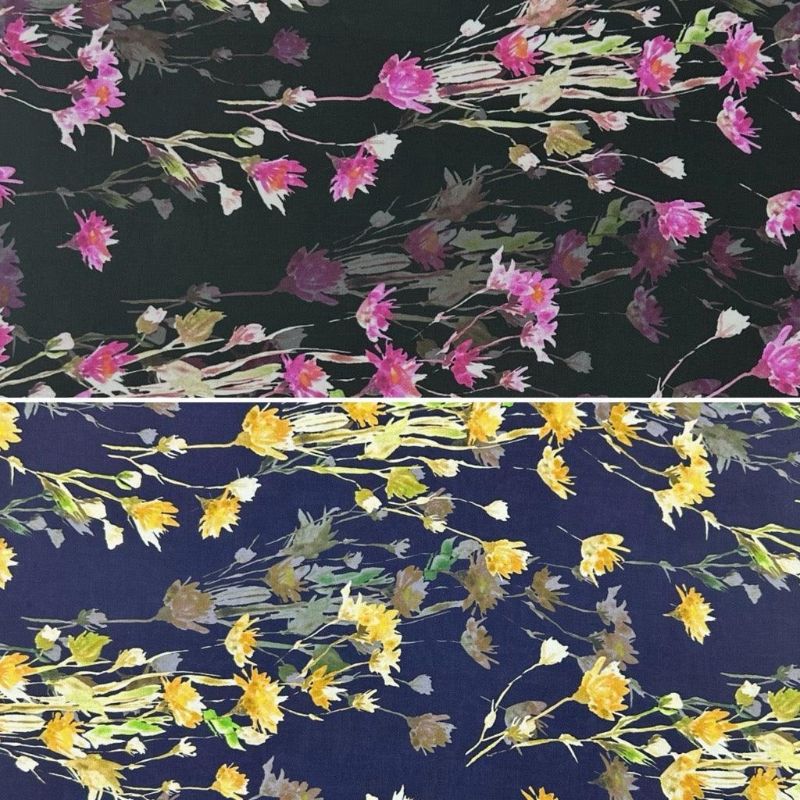 All Over Bouquets Viscose Lawn Fabric