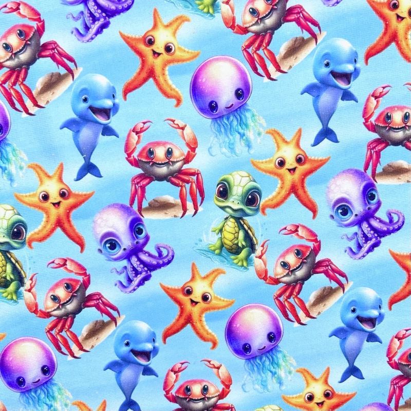 Aqua Buddies Cotton Towelling Fabric