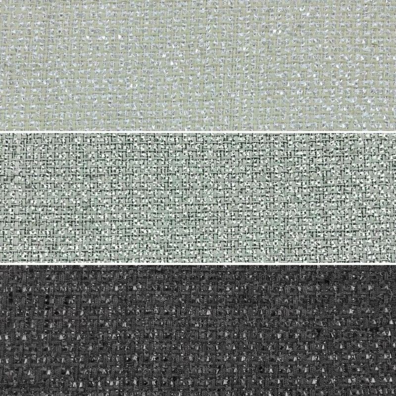 Basketweave Pattern Tweed Fabric