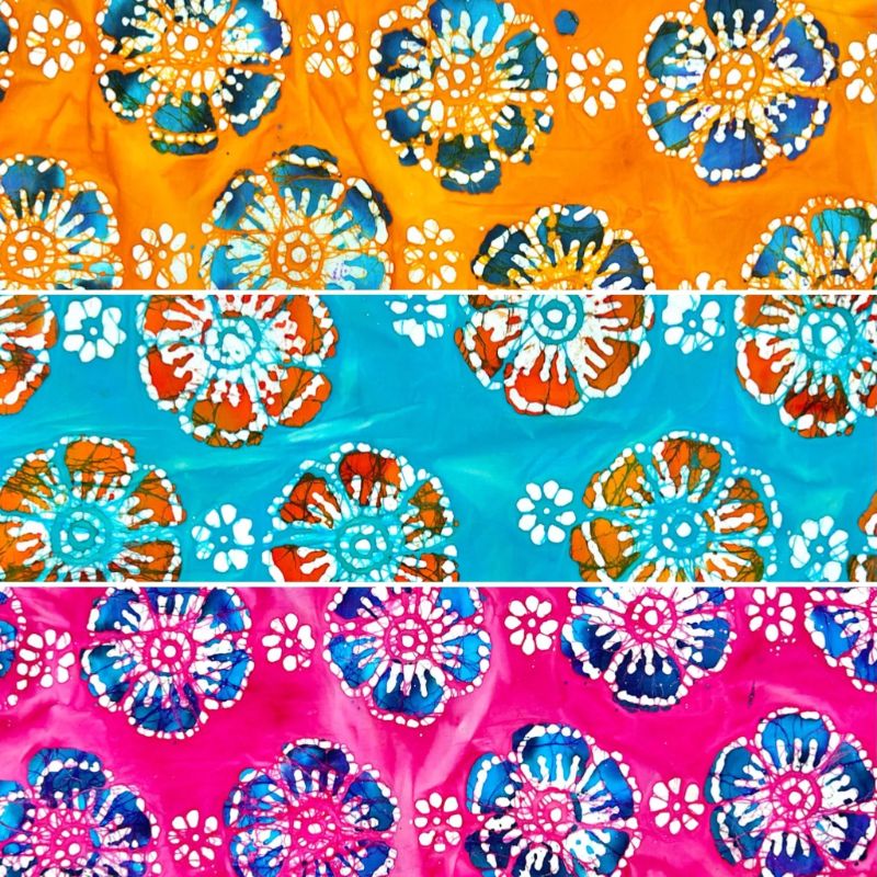 Bloom Circle Cotton Batik Fabric