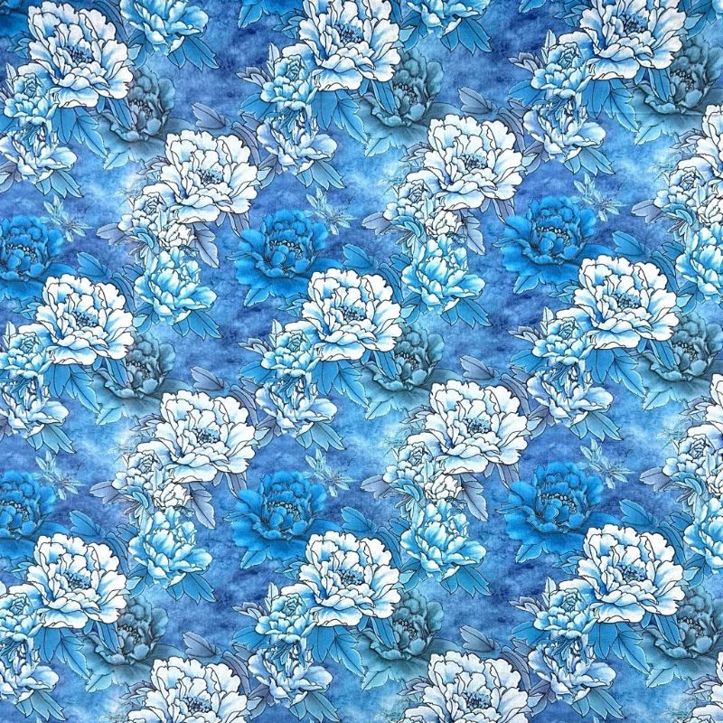 Blooming Dance Digitally Printed Viscose Fabric