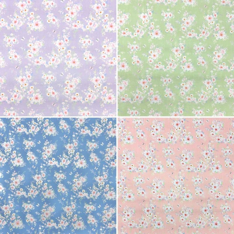 Blossom Meadow Polycotton Fabric