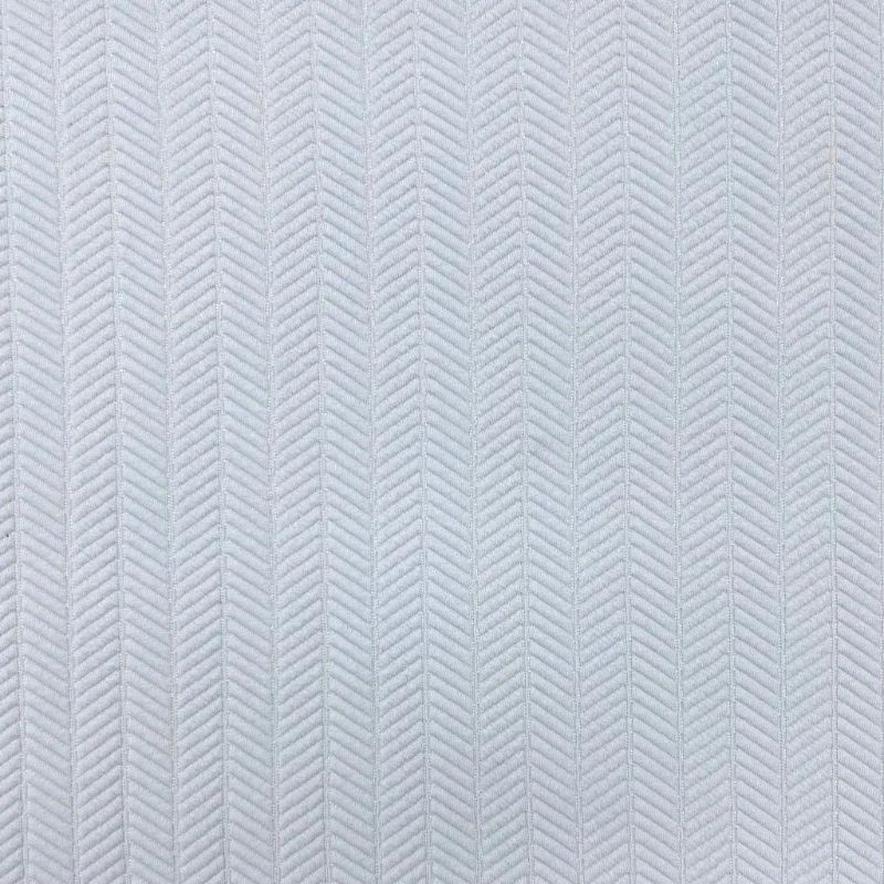 Blue Herringbone Quilted Jersey Fabric