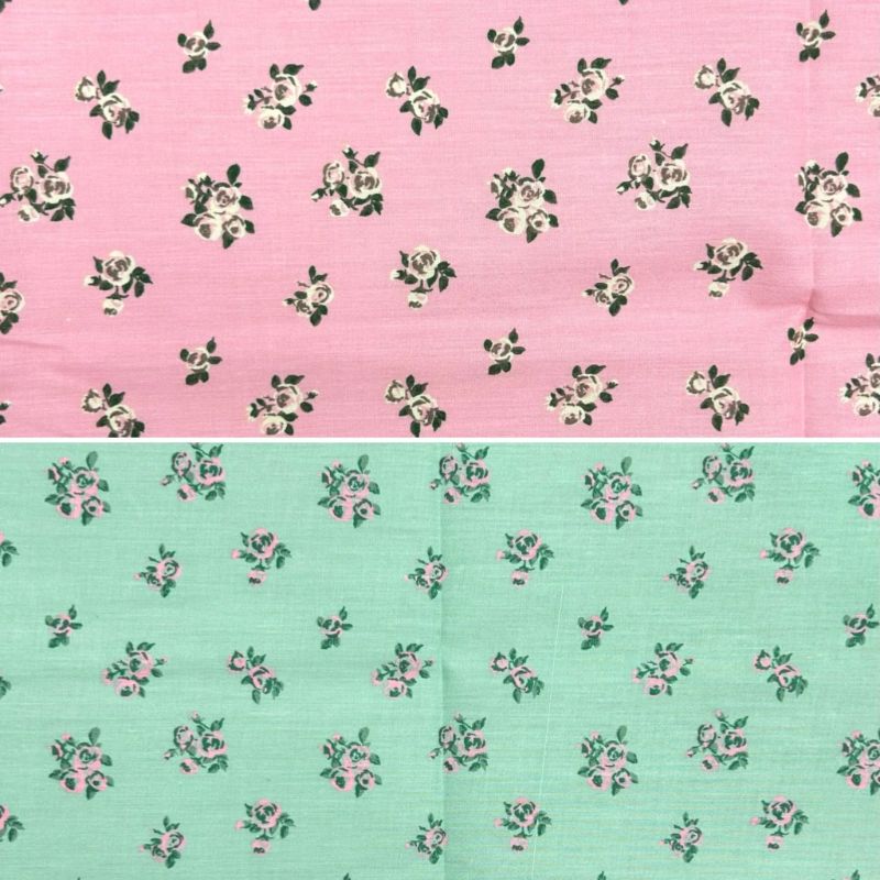 Blush Bouquet Polycotton Fabric - 3m Pre-cut