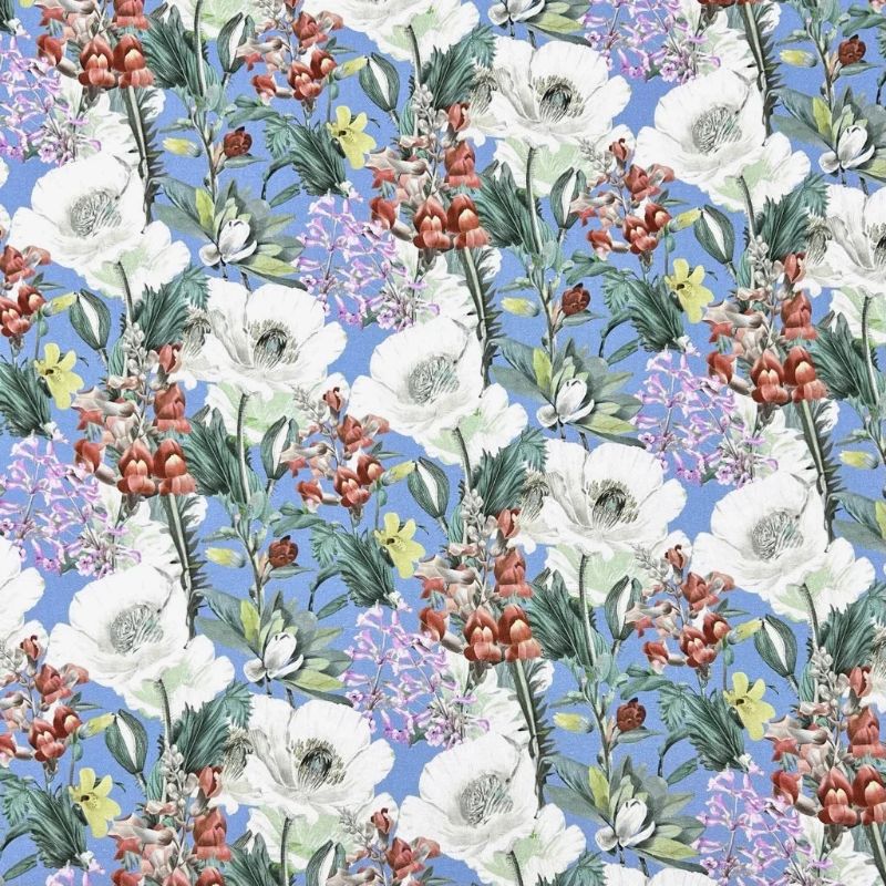 Botanical Harmony Linen Blend Fabric