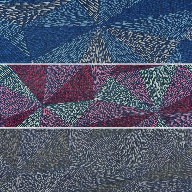 Bursting Fans Digital Modal-Touch Jersey Fabric