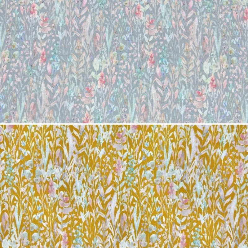 Busy Gardens Cotton Jersey Fabric