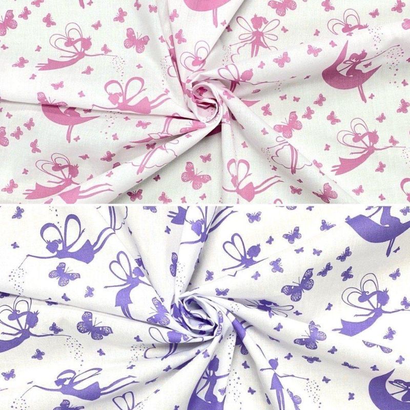 Butterflies and Fairies Polycotton Fabric