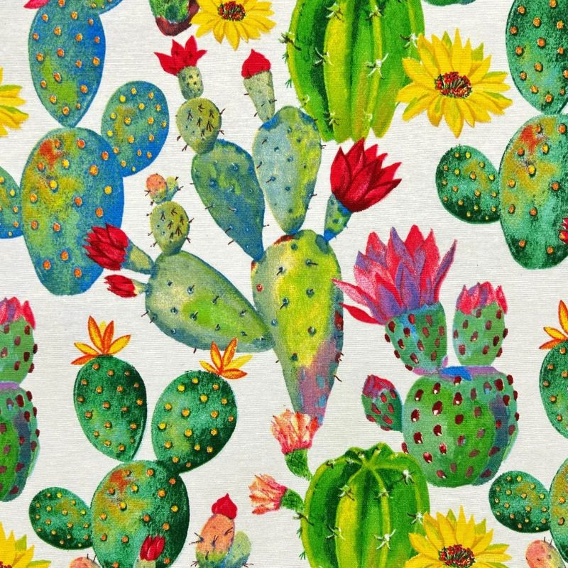 Cactus Garden Water Resistant Fabric