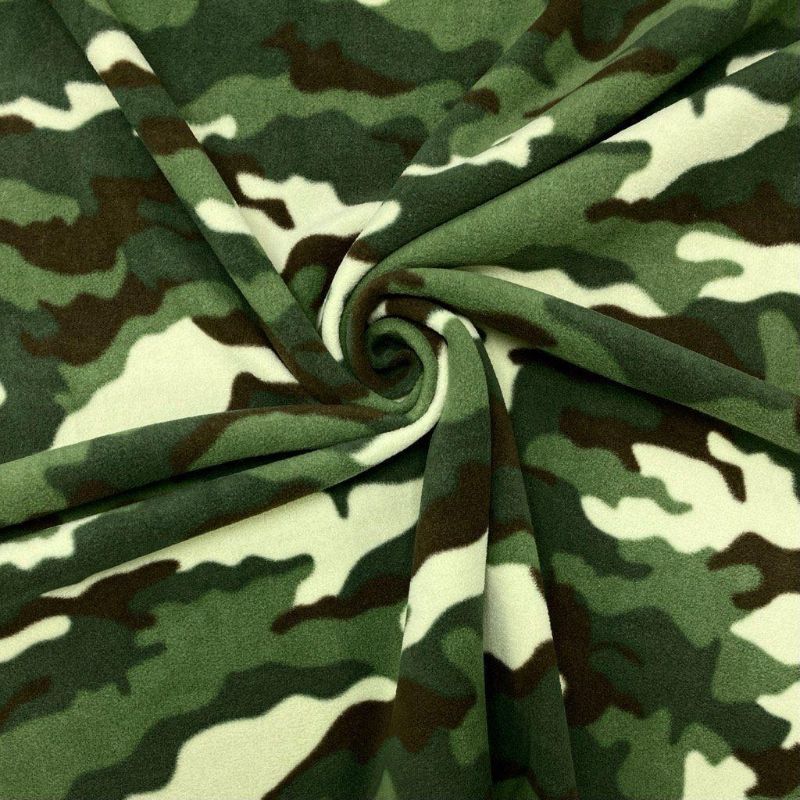 Camo Anti Pill Polar Fleece Fabric
