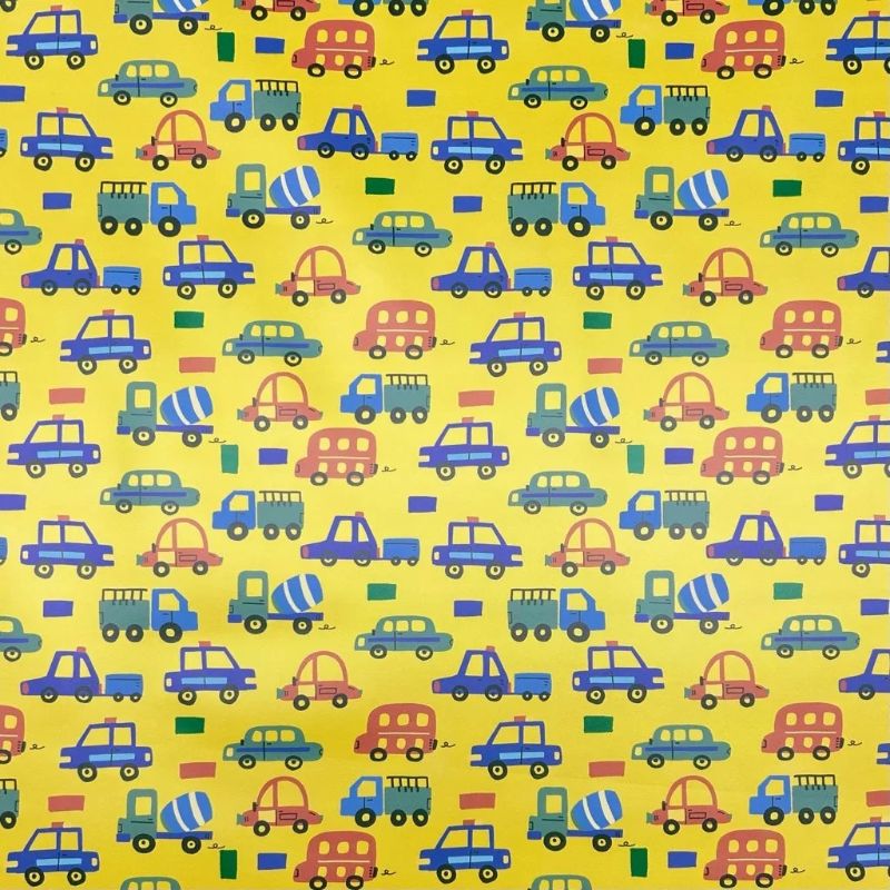 Cars and Trucks Raincoat Fabric