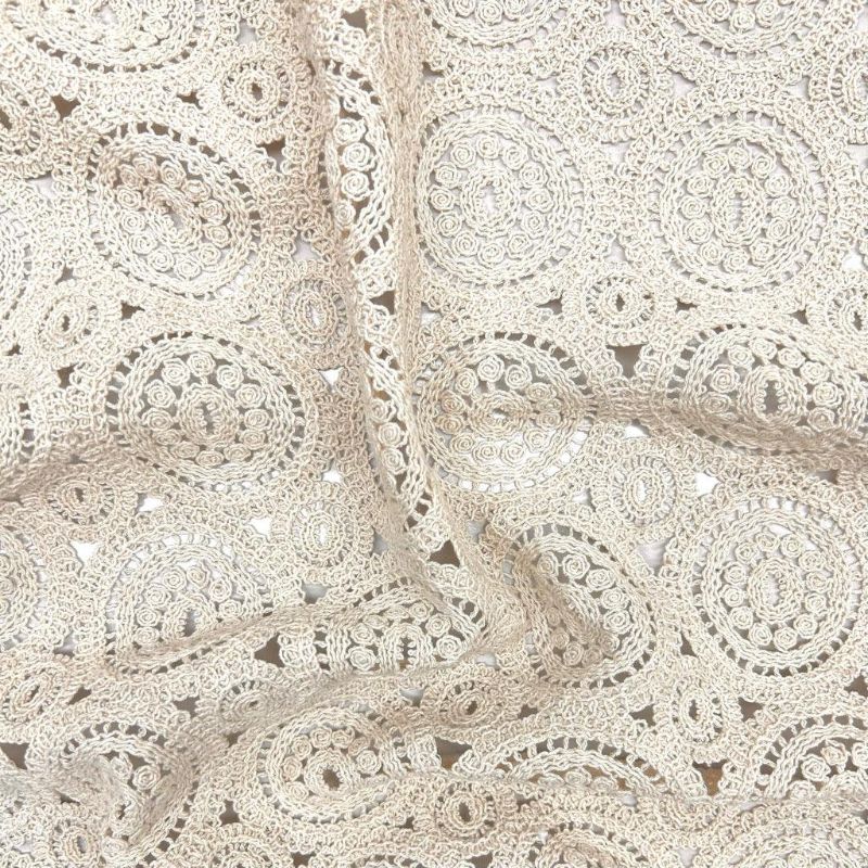 Circle Charm Crochet Lace Fabric