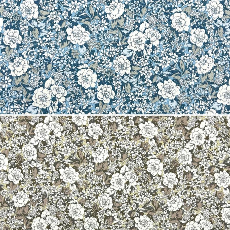 Classic Meadow Rose & Hubble Cotton Poplin Fabric