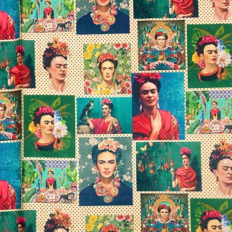 Colourful Muse Faux Silk Fabric