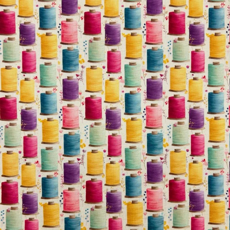 Colourful Threads Polycotton Fabric