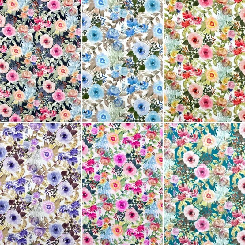 Cottage Bloom Rose & Hubble Cotton Poplin Fabric