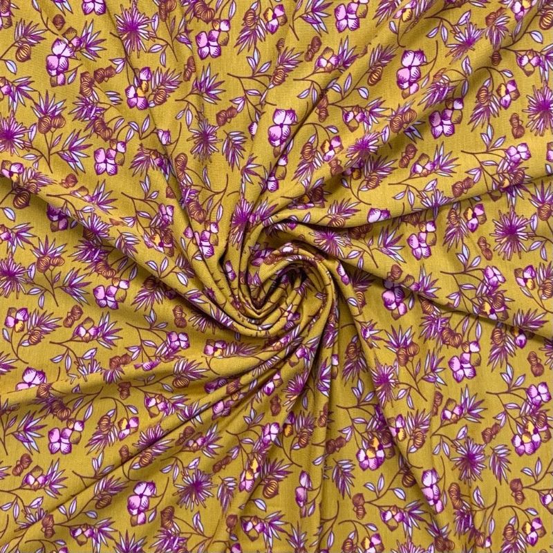 Dandy Floral Tencel Modal Jersey Fabric