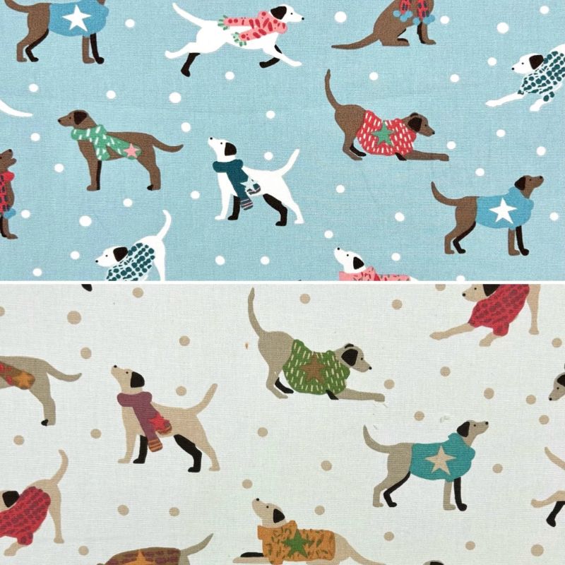 Dapper Dogs Cotton Canvas Fabric