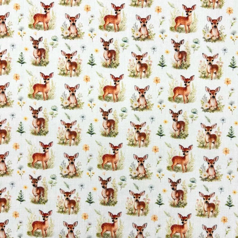 Deer Meadow Polycotton Fabric