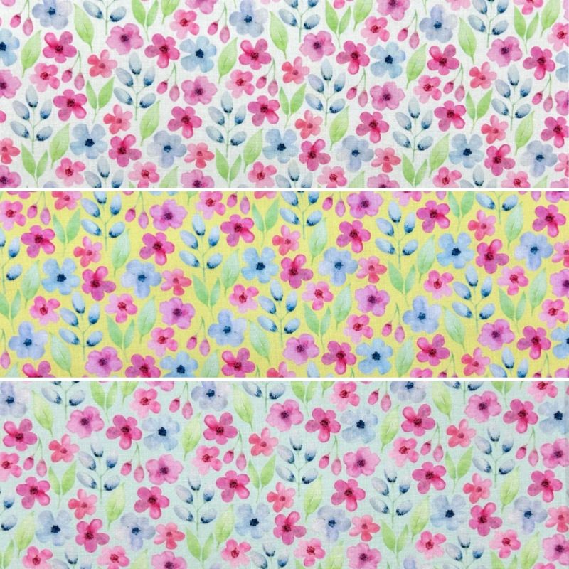 Delicate Garden Polycotton Fabric