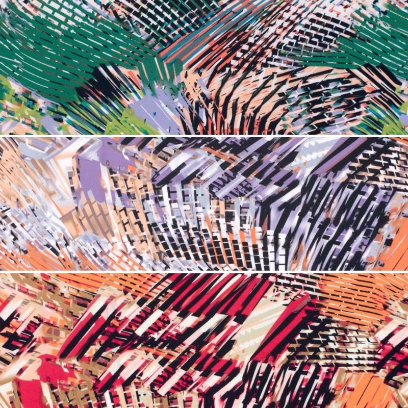 Digital Garden Viscose Jersey Fabric