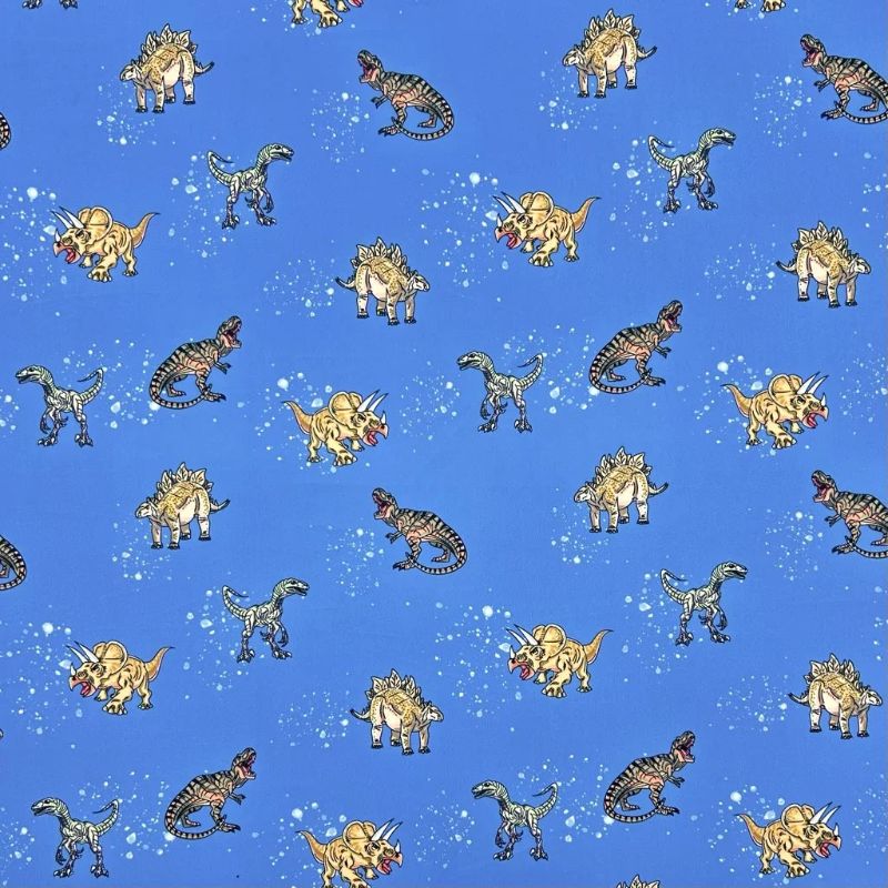 Dino Playtime Swimwear Jersey Fabric