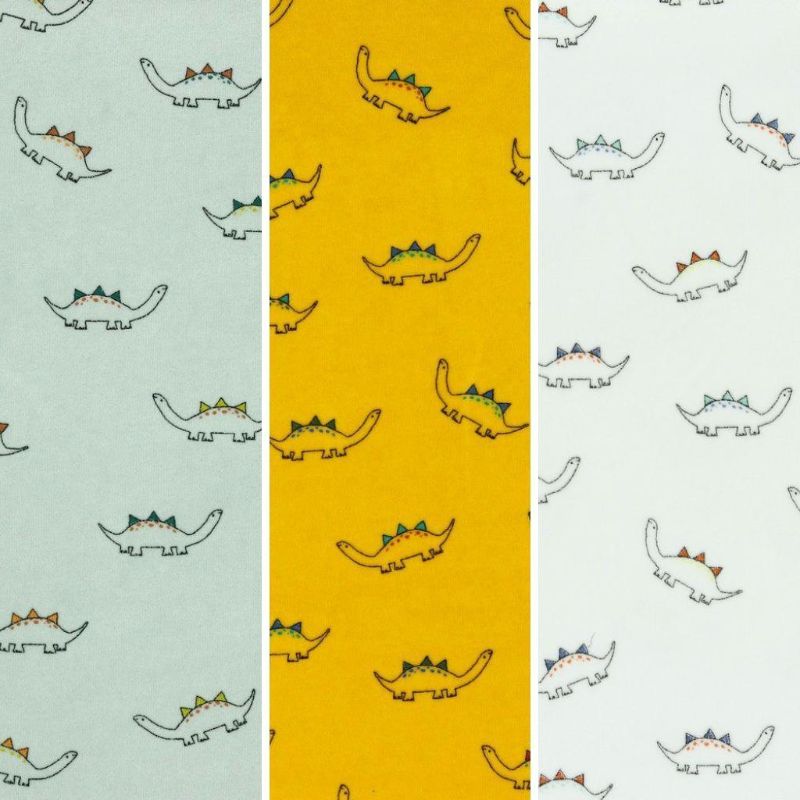 Dinosaurs Nicky Velour Fabric