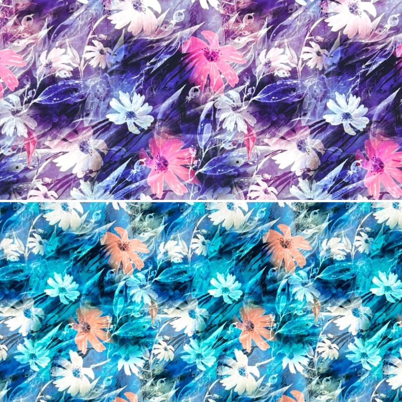 Dreamy Petals Viscose Poplin Fabric