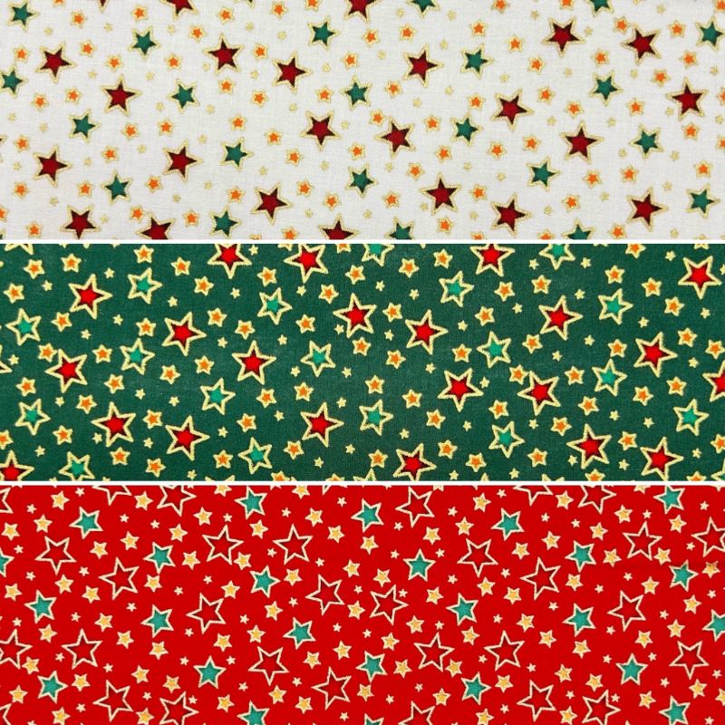 Festive Sparkle Christmas Cotton Fabric