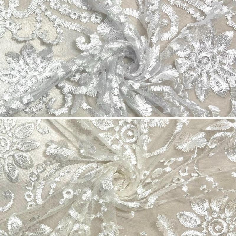 Floral Bridal Lace Fabric