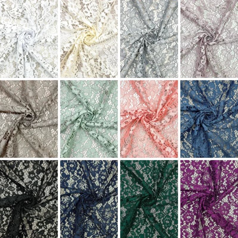 Floral Corded Lace Fabric