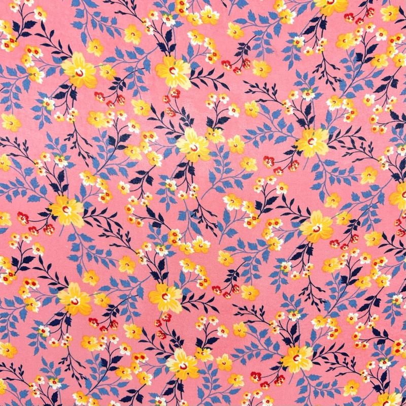 Flower Garland Chiffon Fabric