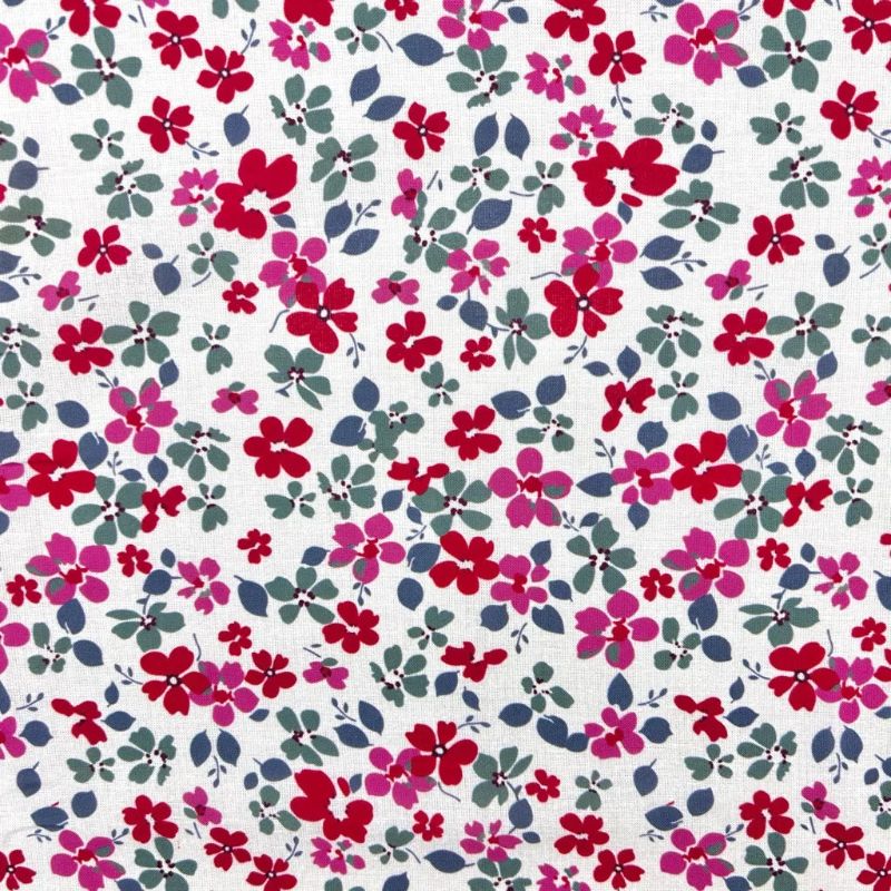 Flower Party Cotton Linen Blend Fabric