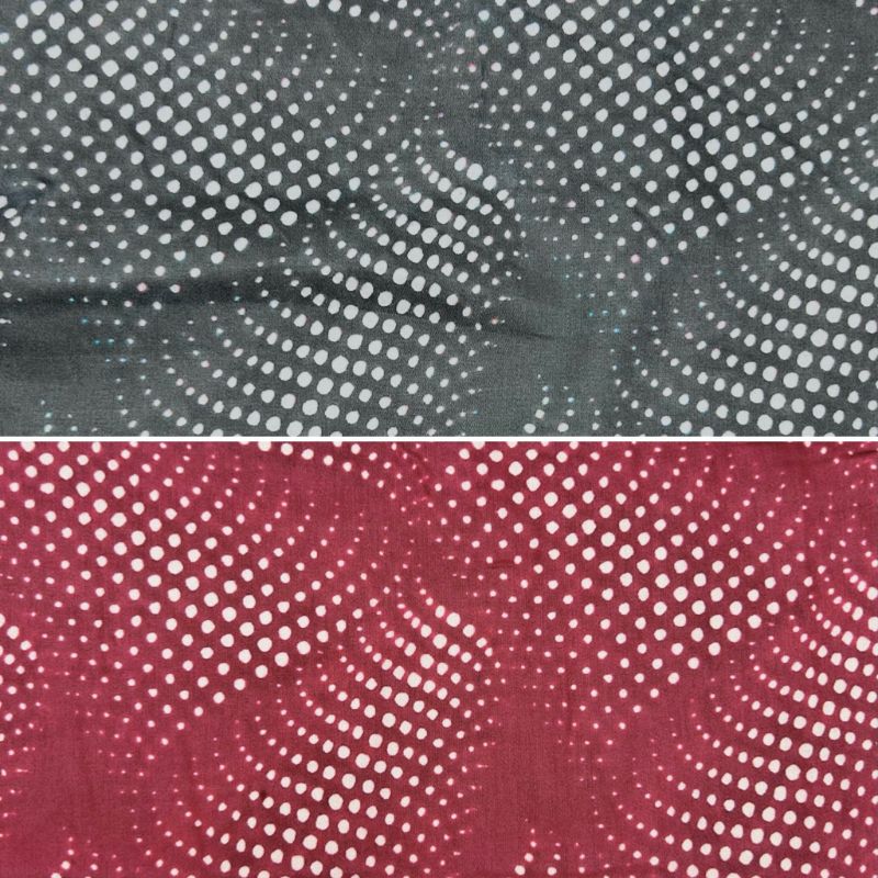 Flowing Dots Cotton Sateen Fabric