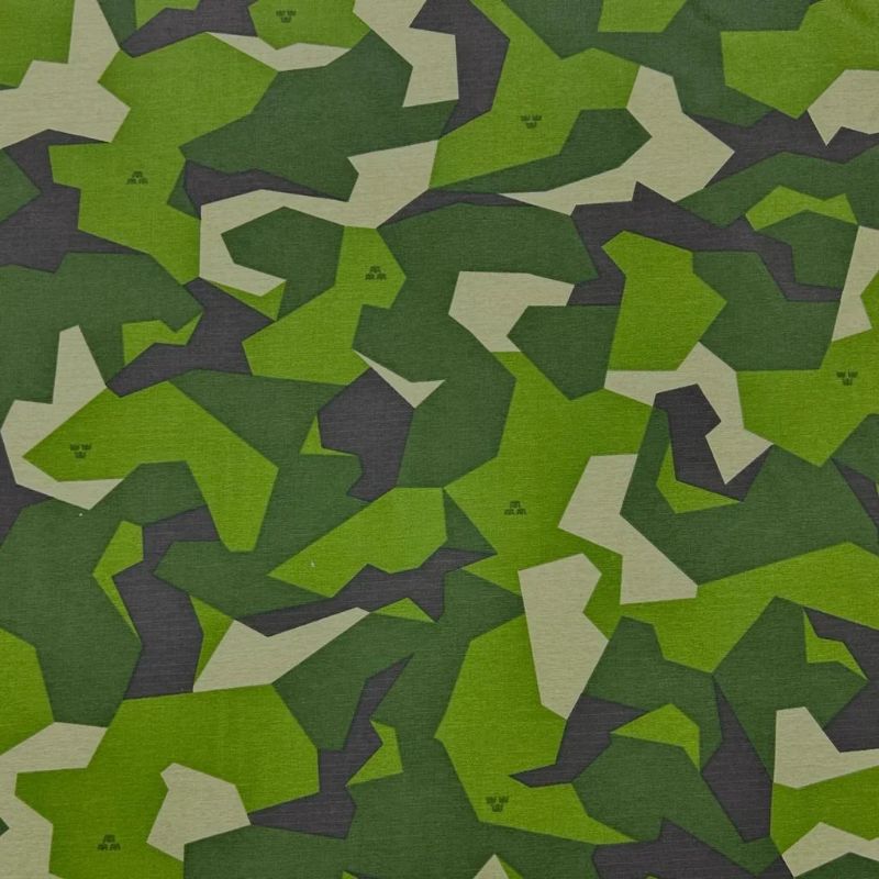 Forest Camouflage Lightweight Polyester Fabric