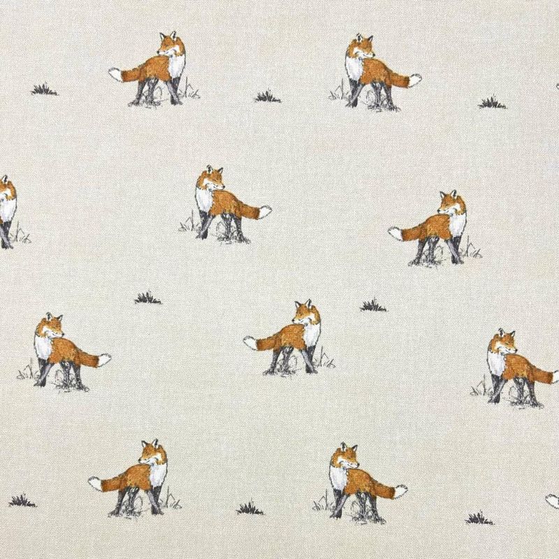 Forest Fox Cotton Canvas Fabric