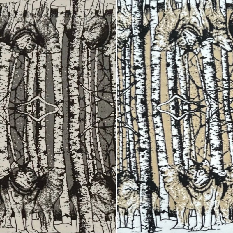 Forest Wolves Anti Pill Polar Fleece Fabric