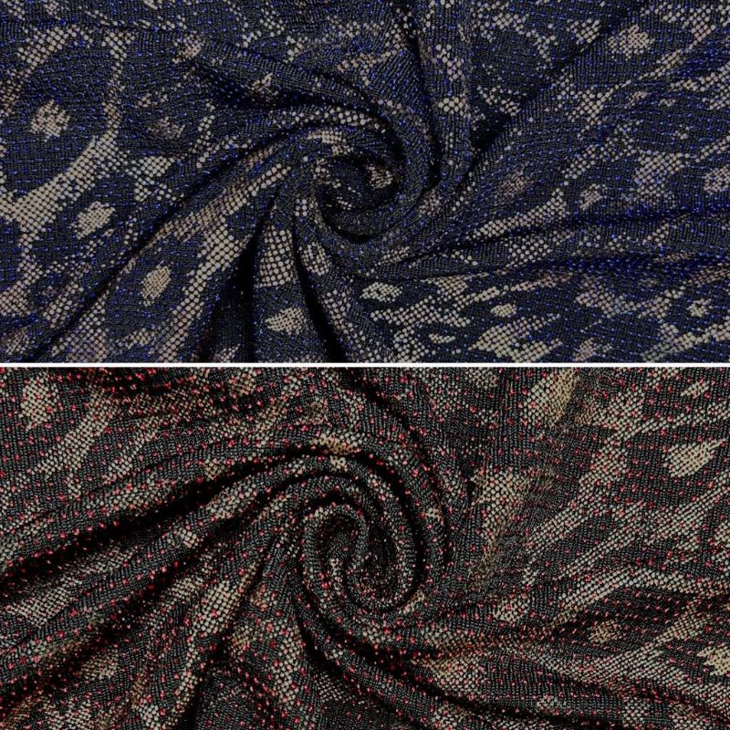 Glimmer Leopard Stretch Fabric