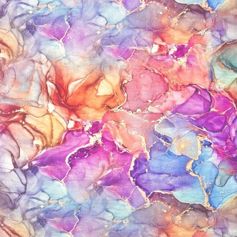 Golden Marble Bamboo Silkette Fabric