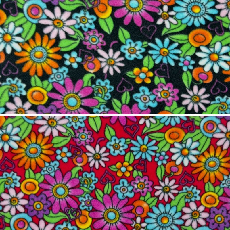 Groovy Flowers Anti Pill Polar Fleece Fabric