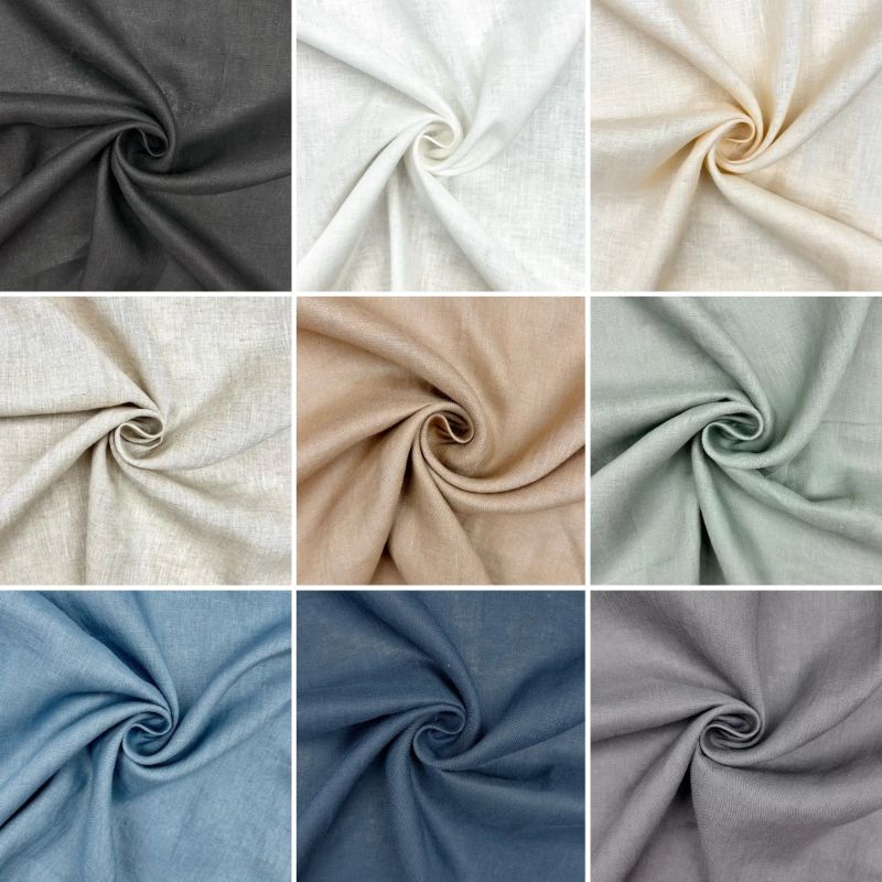 Harrington Pure 100% Linen Fabric