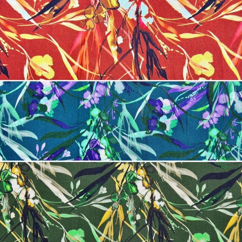 Harvest Glow Viscose Fabric
