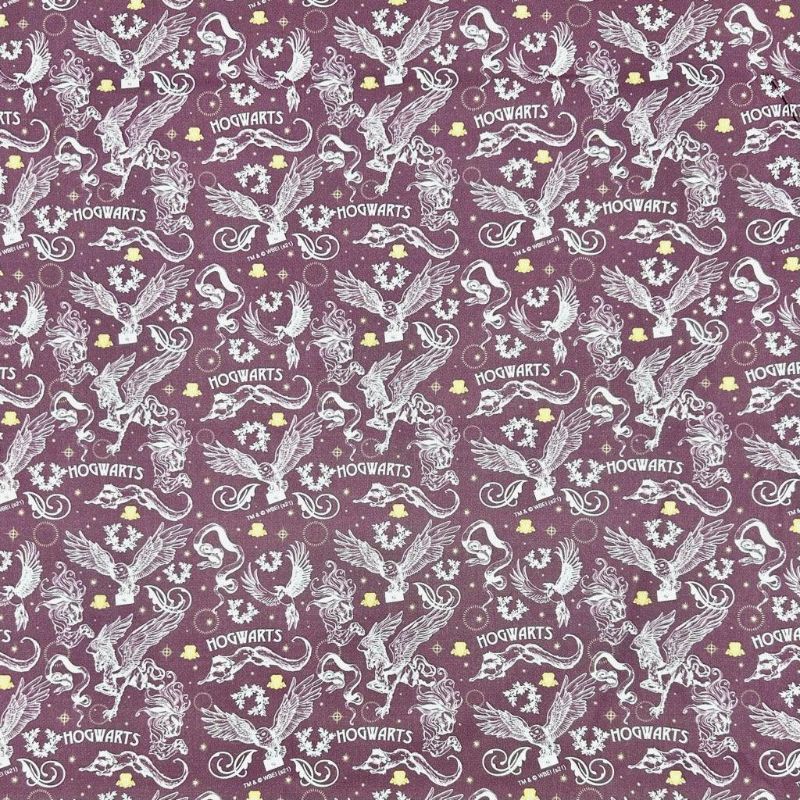 Hogwarts Magic Harry Potter Cotton Poplin Fabric