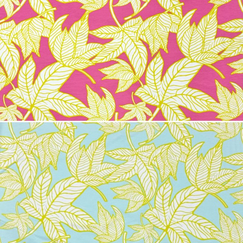 Leaf Canopy French Terry Fabric